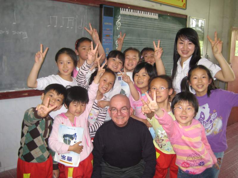 Third grade class, Central China Normal University, Wuhan, China